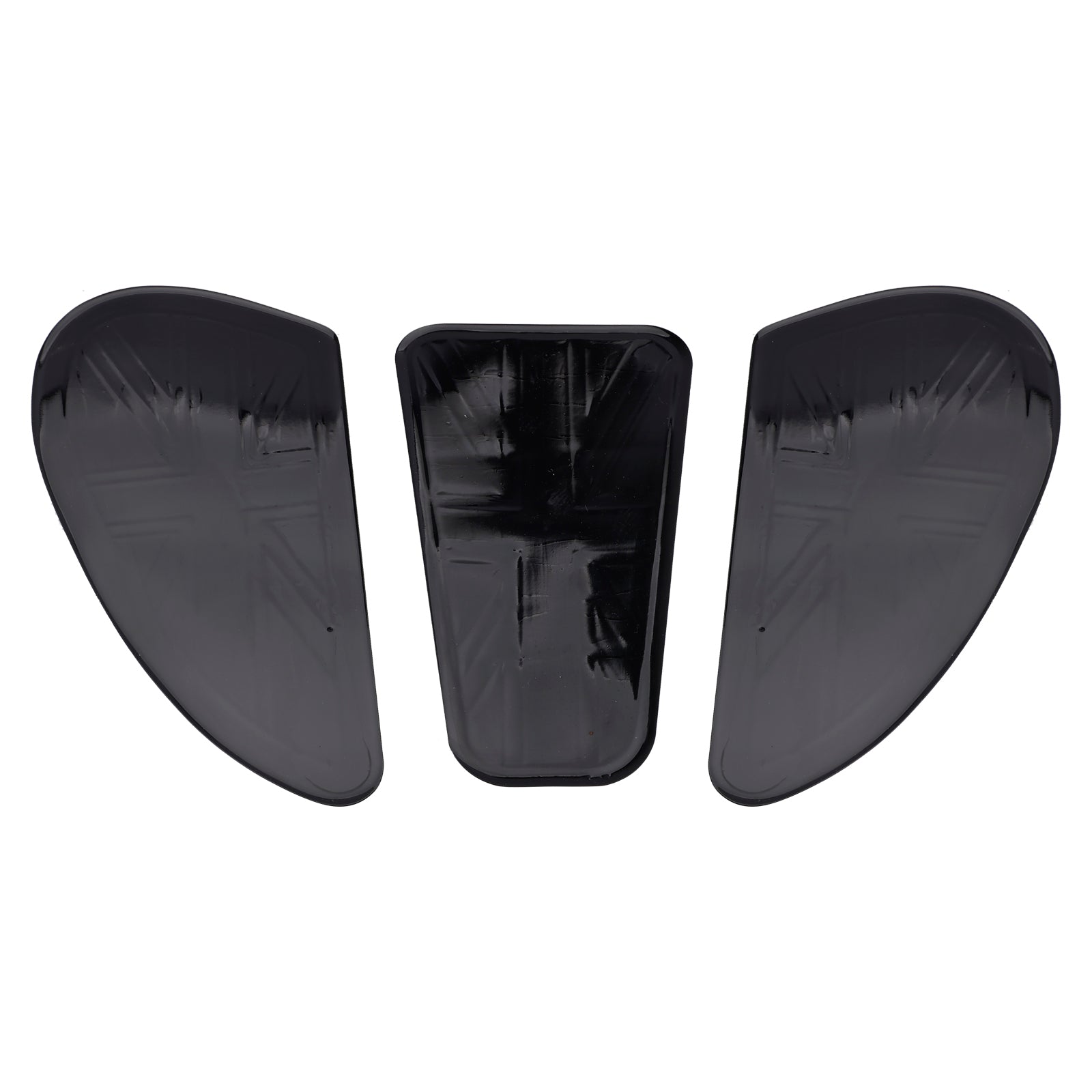 3x Fuel Petrol Tank Custom Knee Pads Union Jack For Bonneville T100 T120 Bobber