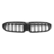 2019-2022 BMW 3 Series G20 G28 Black Dual Slat Kidney Grille Grill 51138072085
