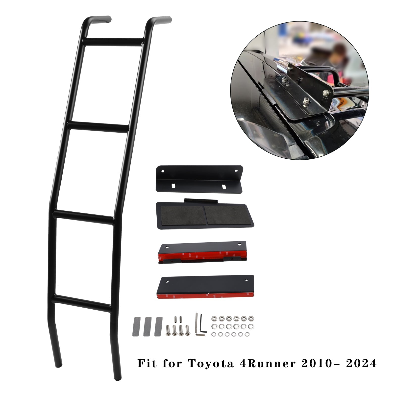 2010-2024 Toyota 4Runner 5th Gen Tailgate Hatch Ladder Accessories Black