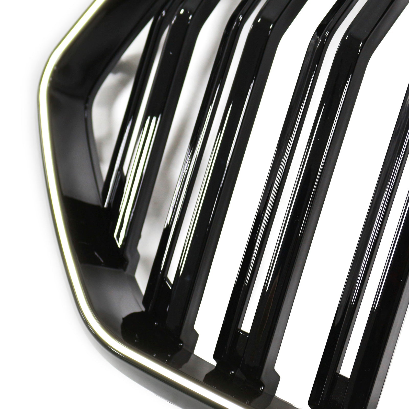 2023-2025 BMW X6 G06 M60i W/Camera Hole Double Slat Front Bumper Grille