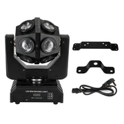 200W Moving Head 12 LED Rotating Beam Stage Light RGBW DJ Disco Party DMX UK