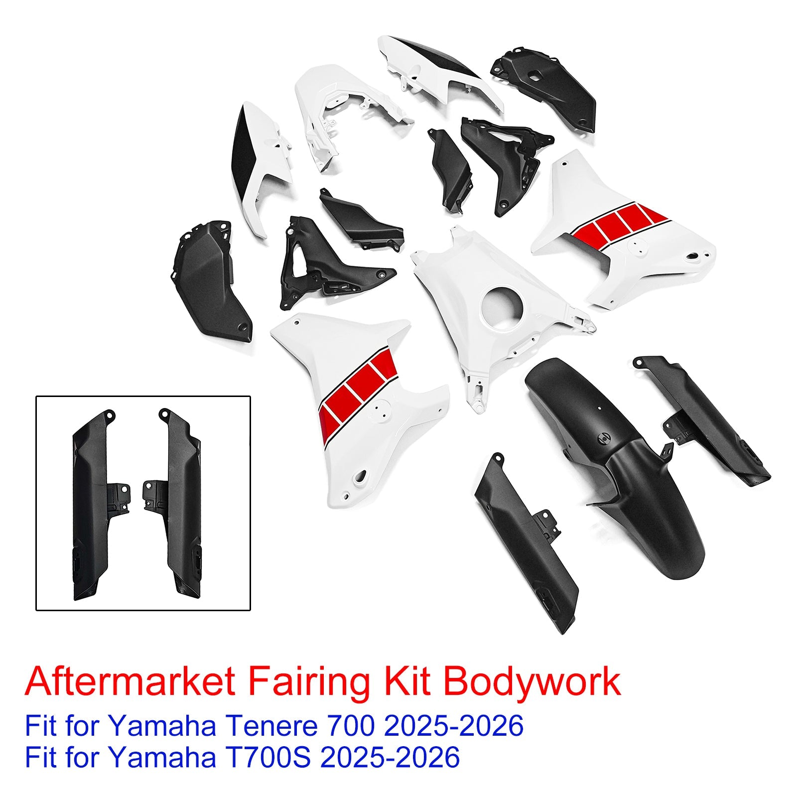 Injection Bodywork Fairing Kit for Yamaha Tenere 700 T700S 2025-2026