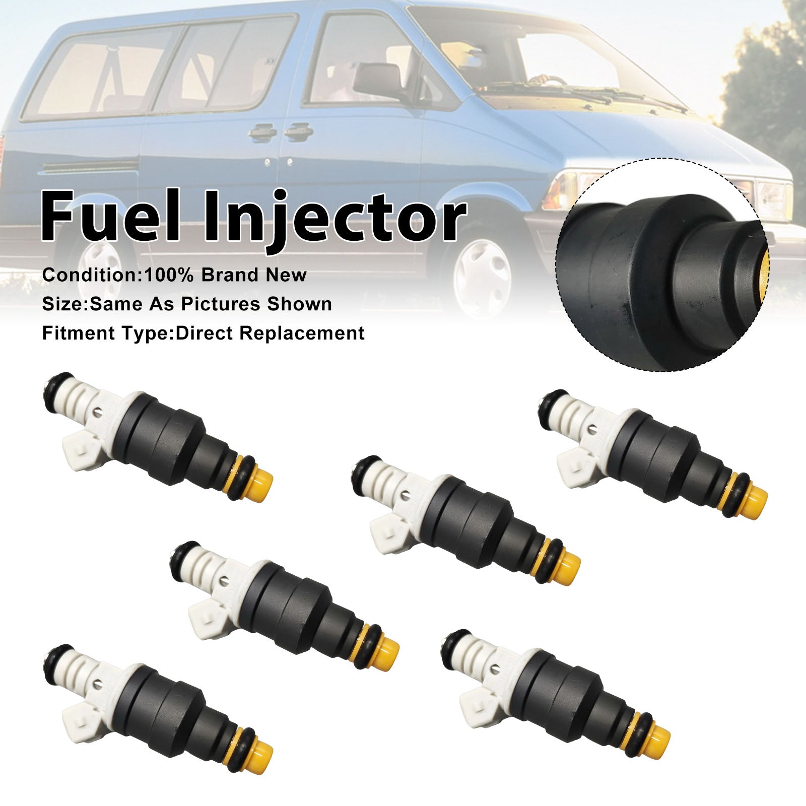 6Pcs Fuel Injector For Ford Ranger 1986-1989 Bronco 1987-1989 0280150727