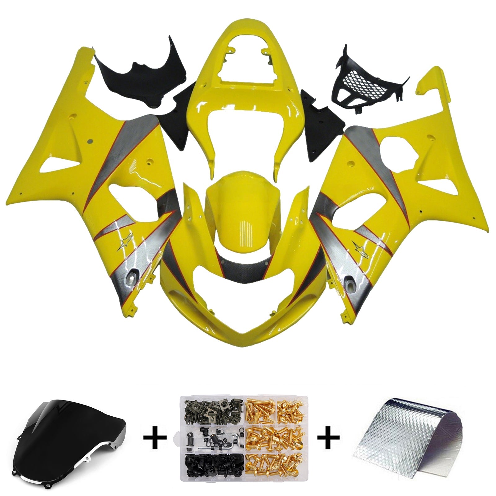 Injection Fairing Kit Bodywork Plastic ABS For Suzuki GSXR1000 2000-2002 K1 K2