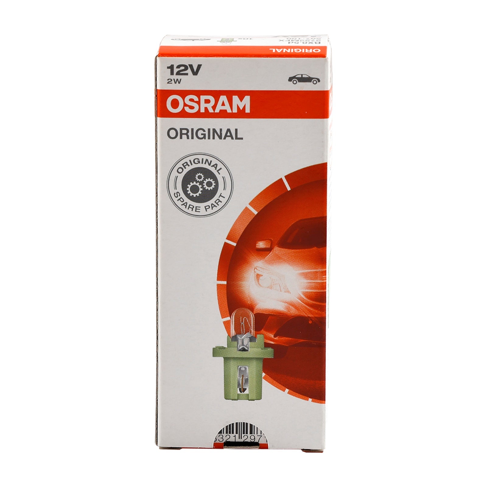 10PCS Instrument Light BX8.5D 2722MFX 12V 2W For OSRAM