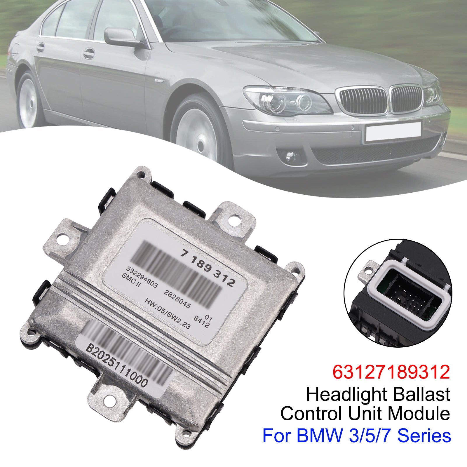 Headlight Ballast Control Unit Module 63127189312 For BMW 3/5/7 Series