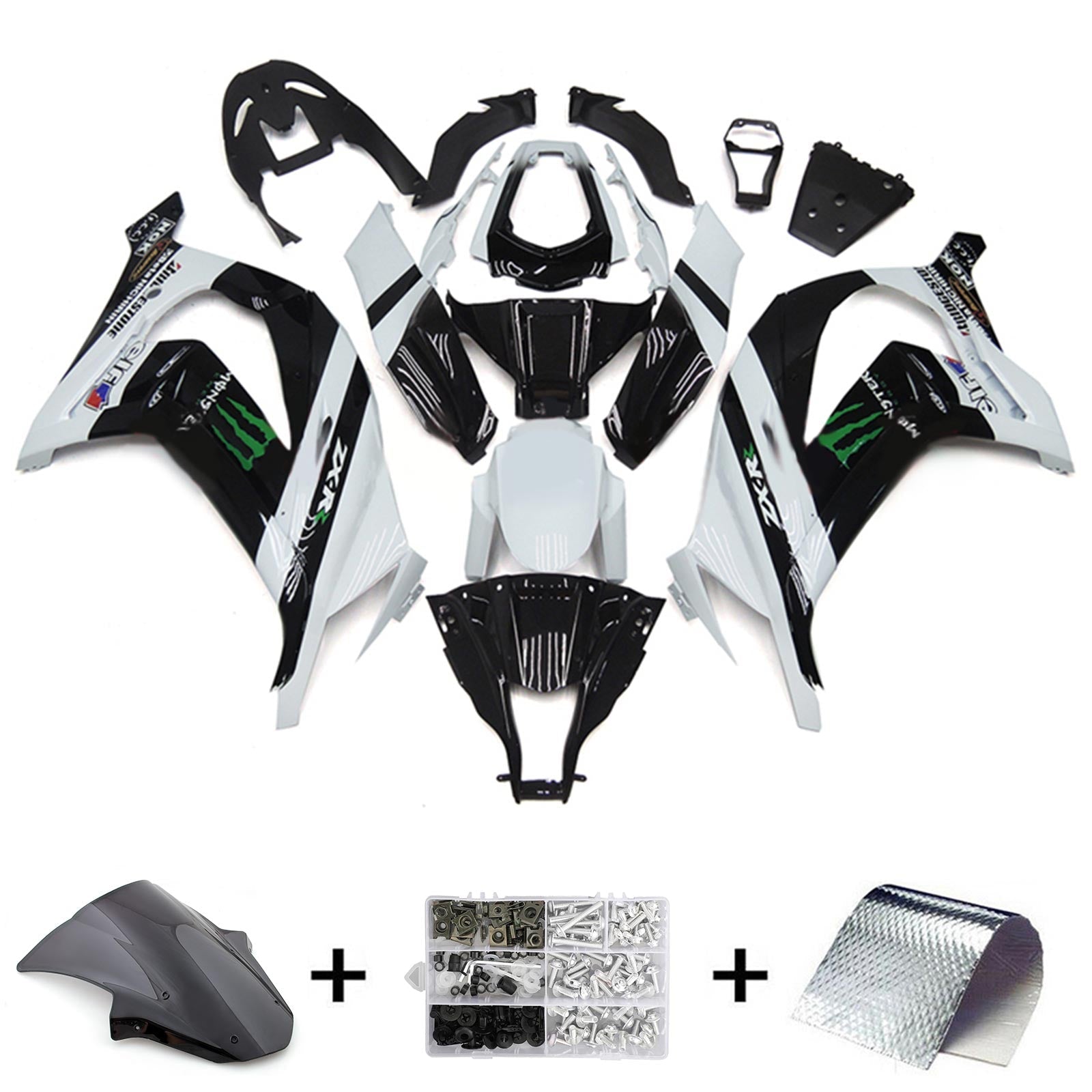 2011-2015 Kawasaki ZX10R Fairing Kit Bodywork Plastic ABS