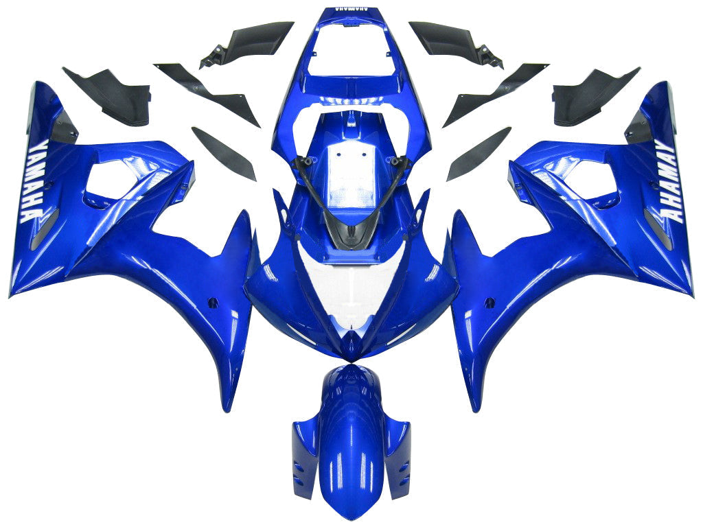 2005 Yamaha YZF 600 R6 Amotopart Injection Fairing Kit Bodywork Plastic ABS #16