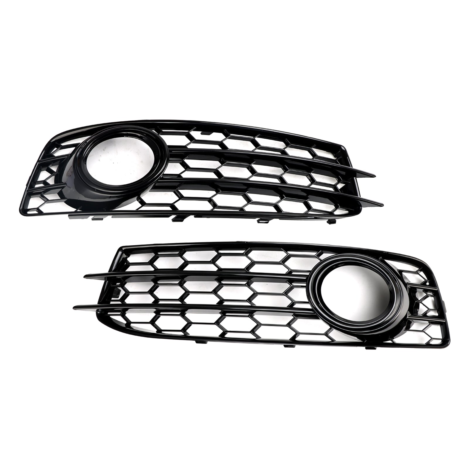 2009 2010 2011 2012 Audi A3 8P S-Line Honeycomb Front Bumper Fog Light Grill Cover