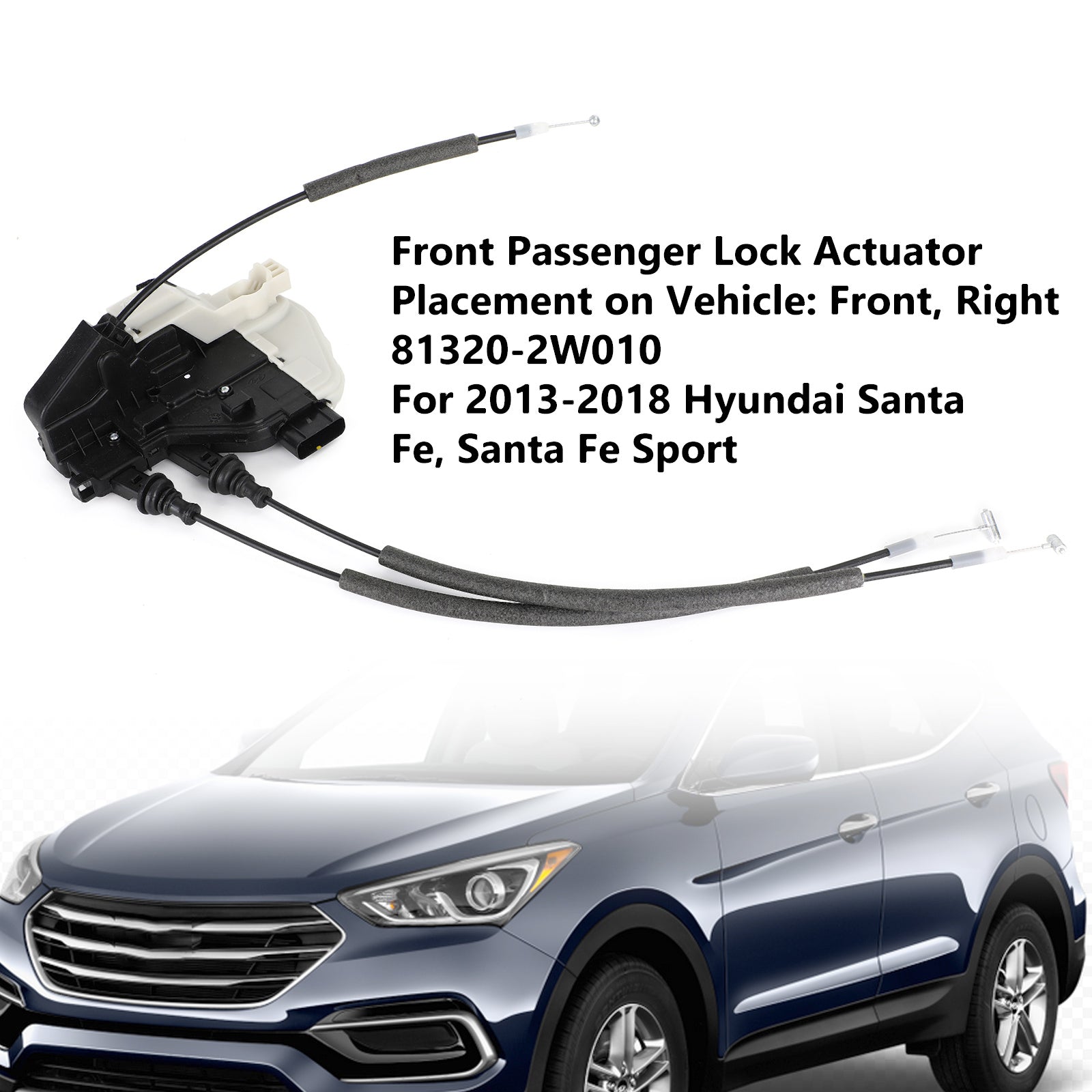 Front Right Lock Actuator 81320-2W010 For Hyundai Santa Fe/Santa Fe Sport 13-18