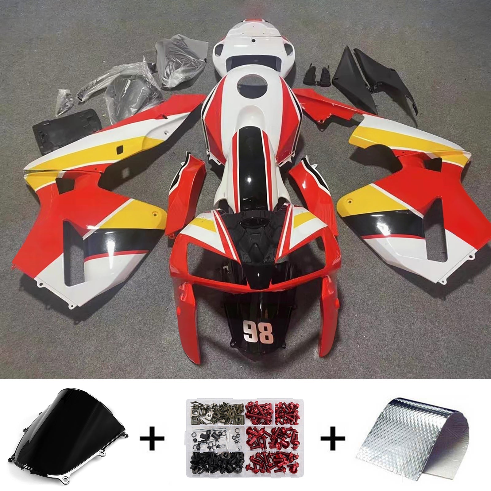 Injection Fairing Kit Bodywork Plastic ABS For Honda CBR600RR 2005-2006 F5