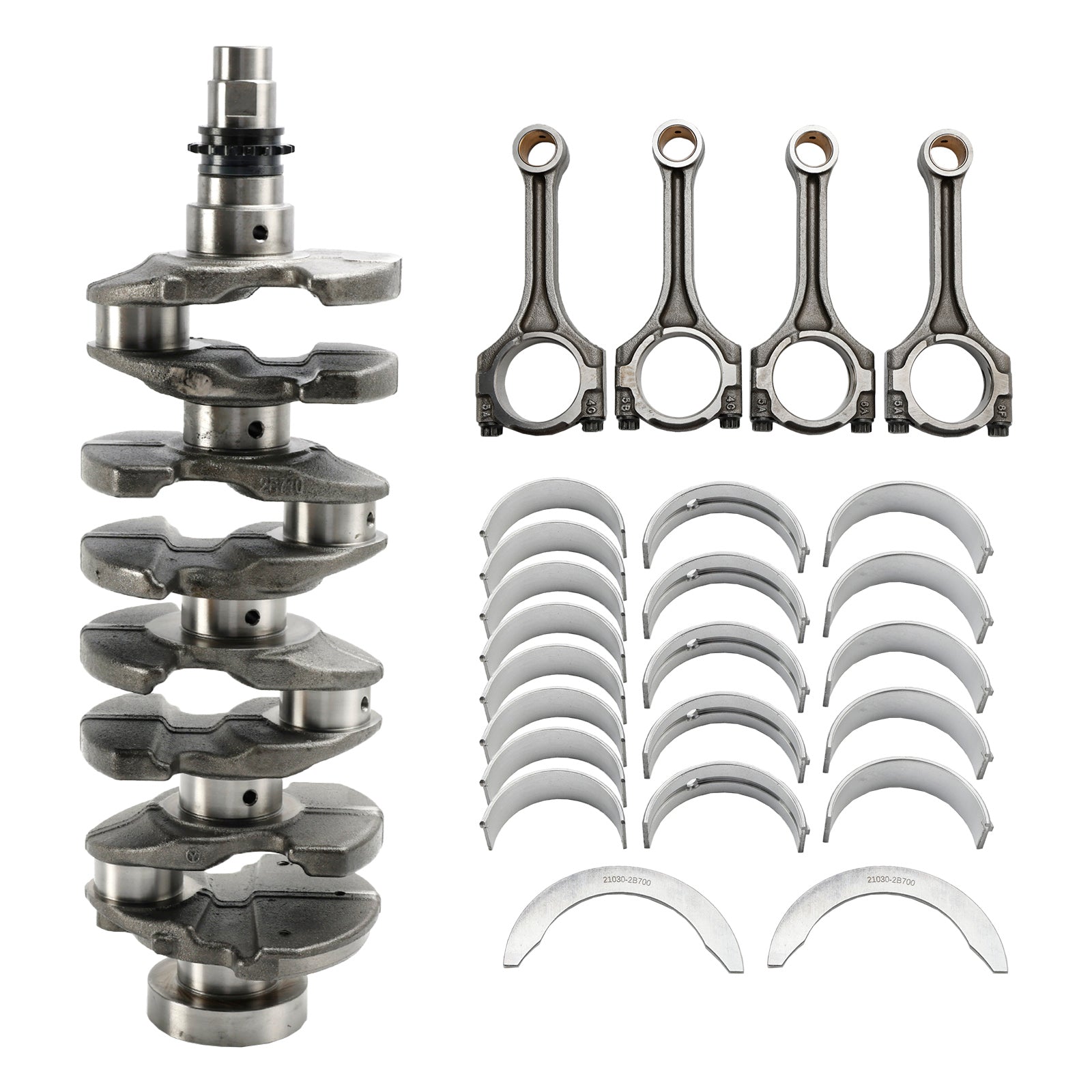 2012–2018 Kia Cee'd (JD) G4FJ 1.6L Crankshaft & Connecting Rods & Bearings 23510-2B700
