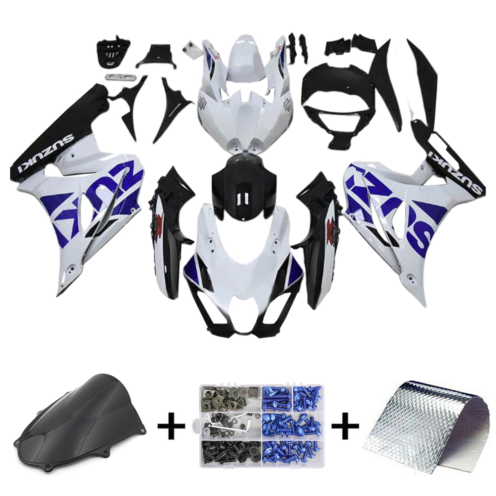 2017-2025 Suzuki GSXR1000 K17 Injection Fairing Kit Bodywork Plastic ABS #101