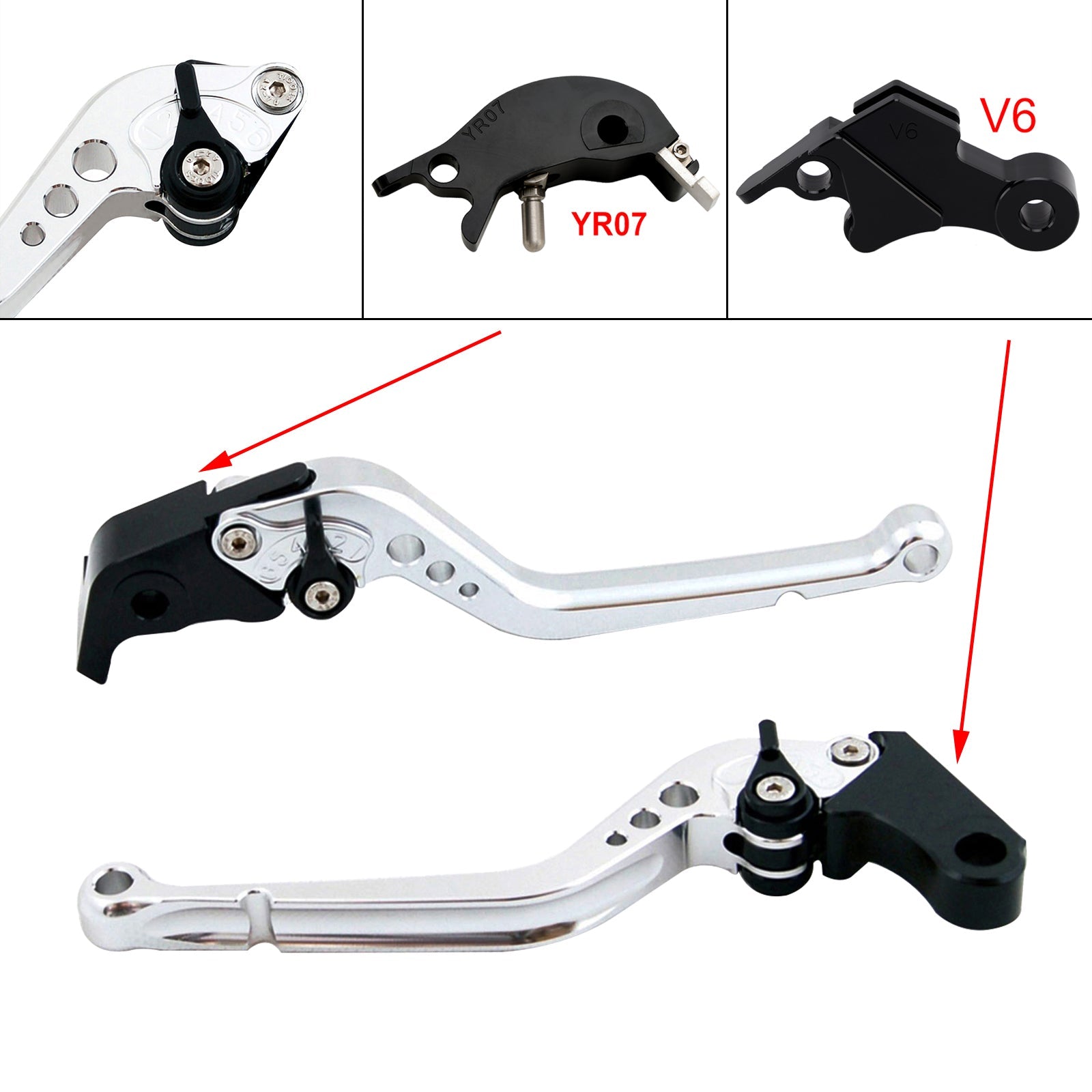Long Clutch Brake Lever fit for YAMAHA XSR900 XSR900GP MT-09 MT-09SP 2024-2025