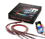 6Pcs LED Chassis Light Modified With Fantasy Ambient Light APP Controller 60cm*2+150cm*2+60cm*2