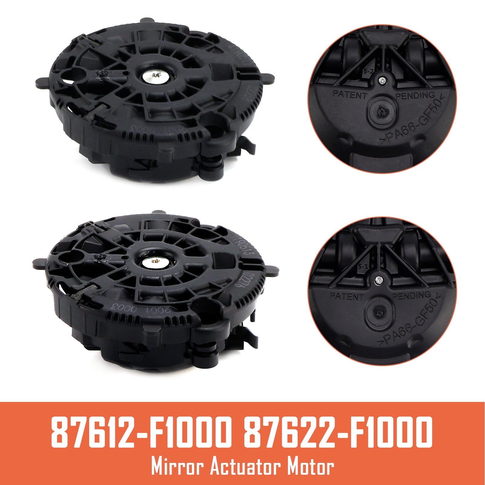 Left & Right 87612-F1000 87622-F1000 Mirror Actuator Motor for Hyundai Elantra
