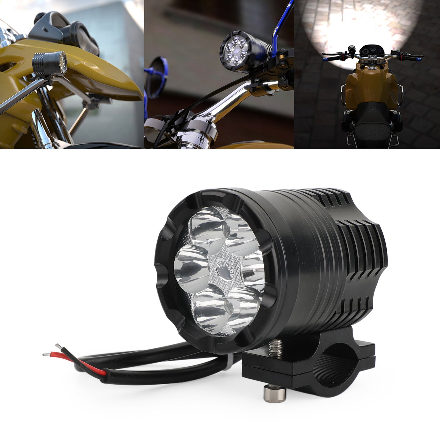 6X LED Electric Bicycle Bike Ultra bright Waterproof Headlight Motorcycle Light