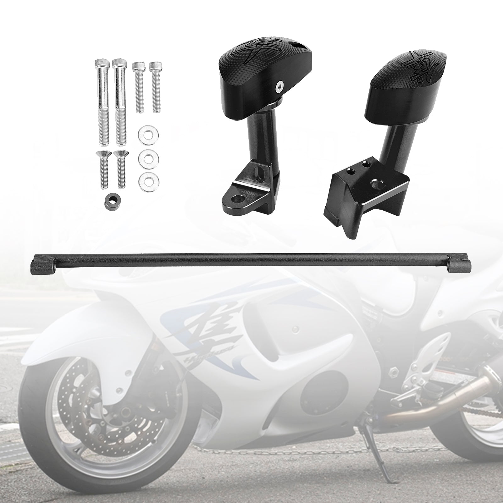 2008-2020 Suzuki Gsxr1300 Hayabusa Protector Engine Crash Bunds Pads Slider