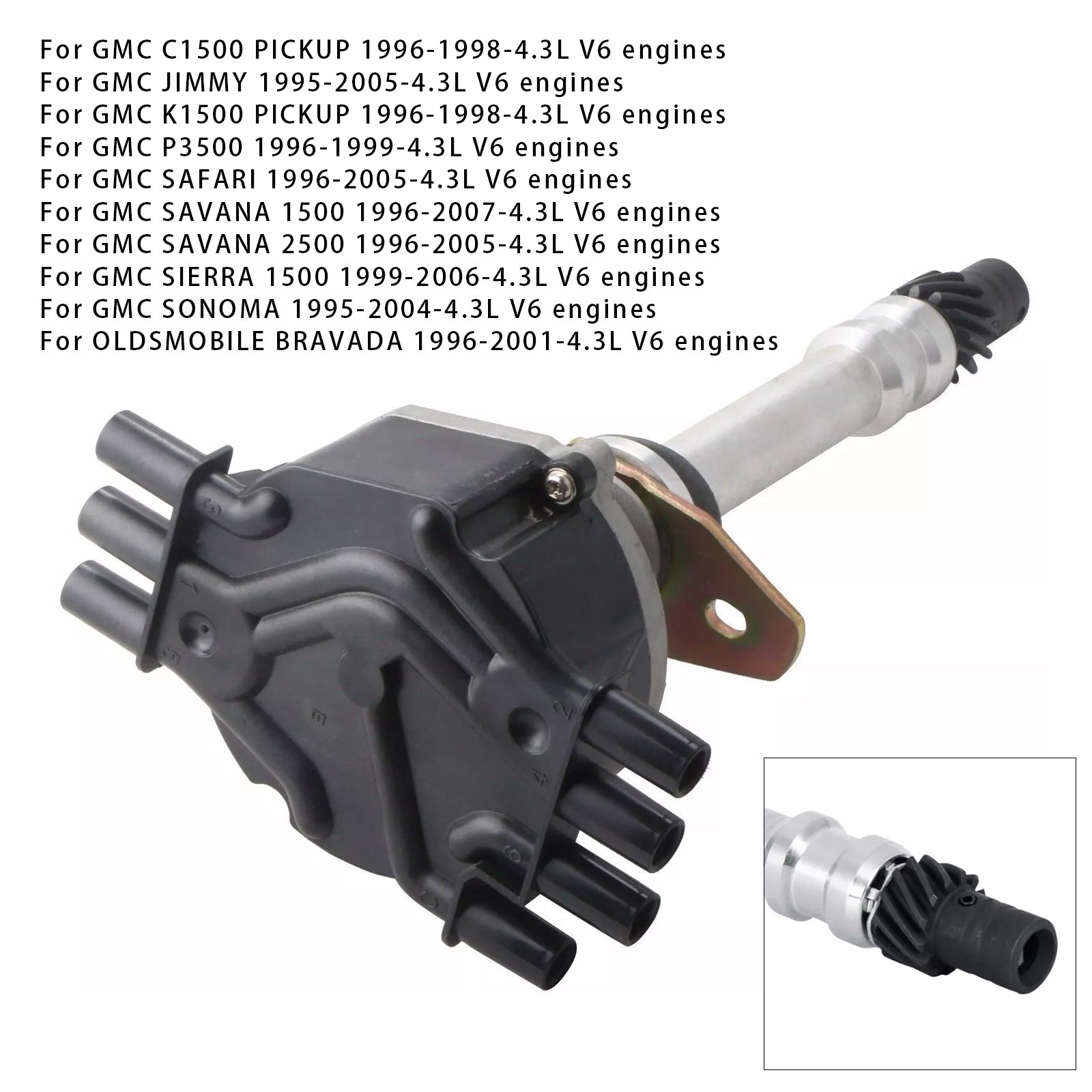 1995-2005 GMC JIMMY 4.3L V6 engines Ignition Distributor 12598210 12570426