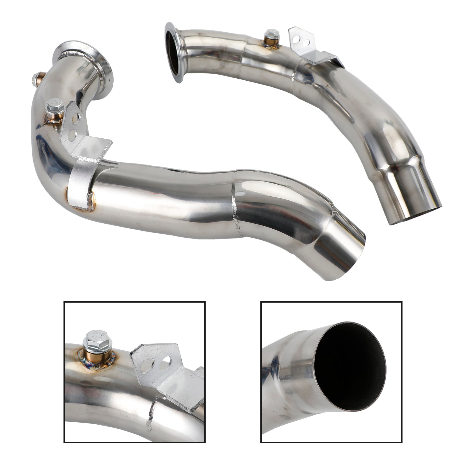 2011-2018 BMW M5 F10 with S63 motor 3" Stainless Steel Exhaust Downpipes compatible