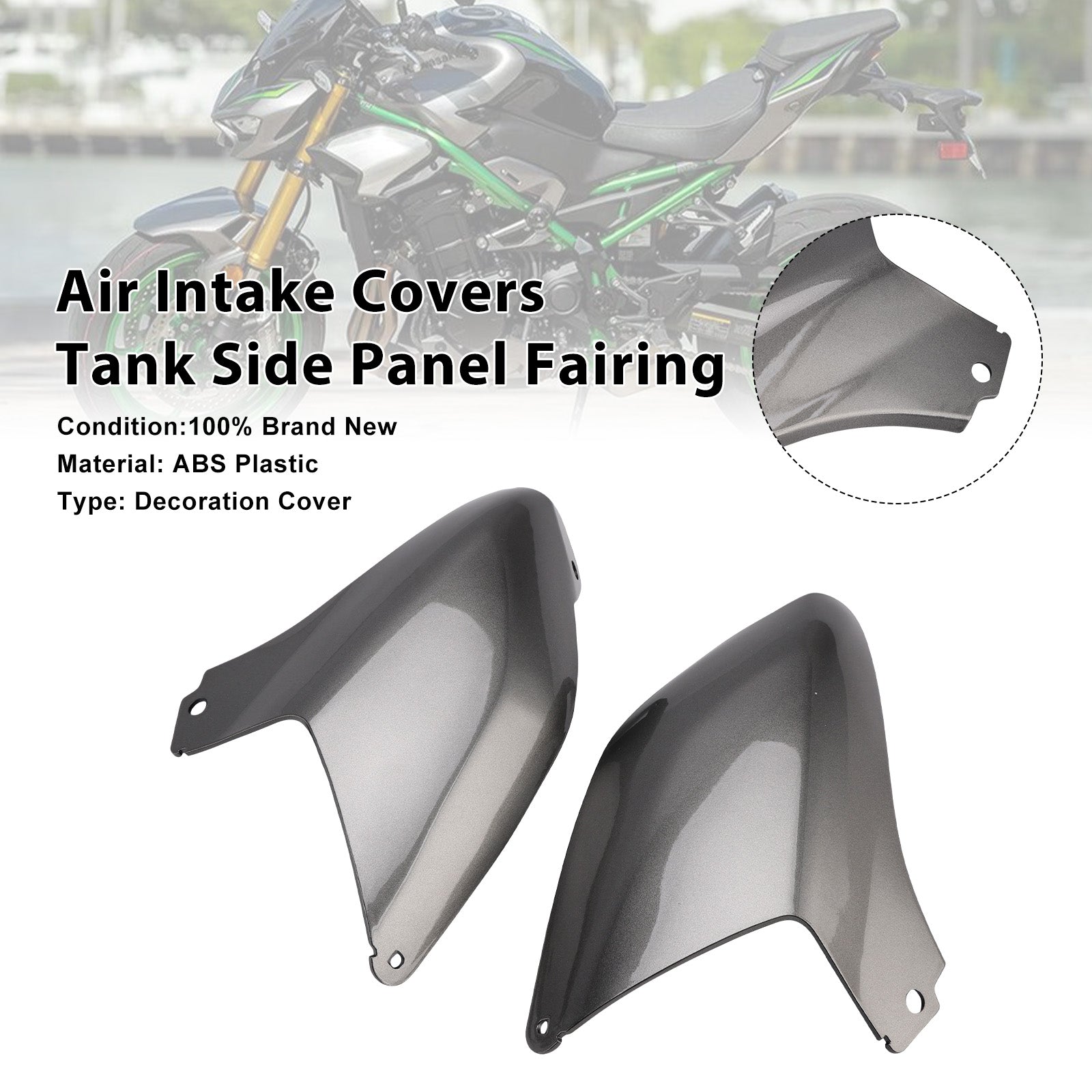 Air Intake Covers Tank Side Panel Fairing For Kawasaki Z900 2025-2026