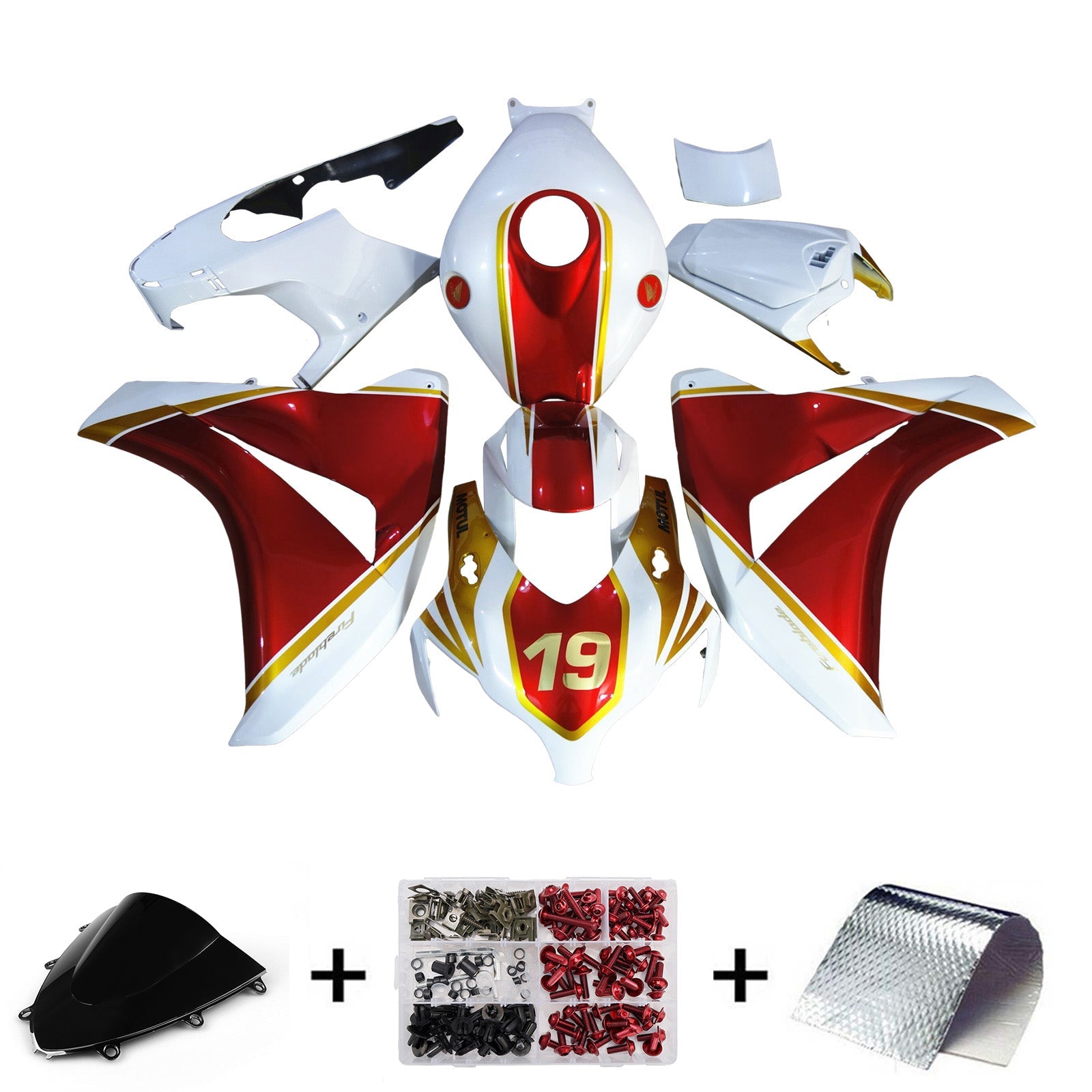 Injection Fairing Kit Bodywork Plastic ABS For Honda CBR1000RR 2008-2011