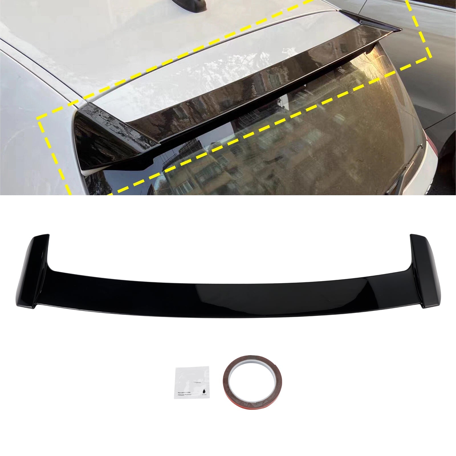 2004-2011 BMW 1 Series E81 E87 Gloss Black Rear Roof Spoiler Trunk Wing