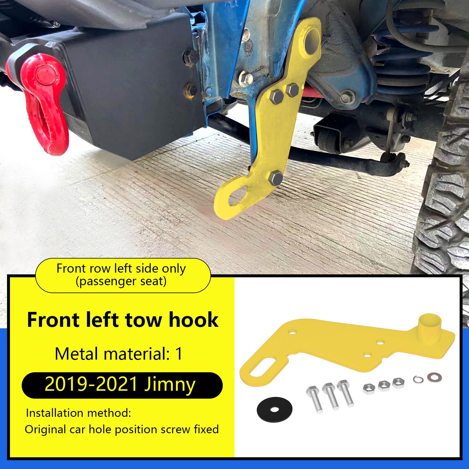 2019-2023 Suzuki Jimny JB64W JB74 Left Front Towing Hitch Trailer Hitch