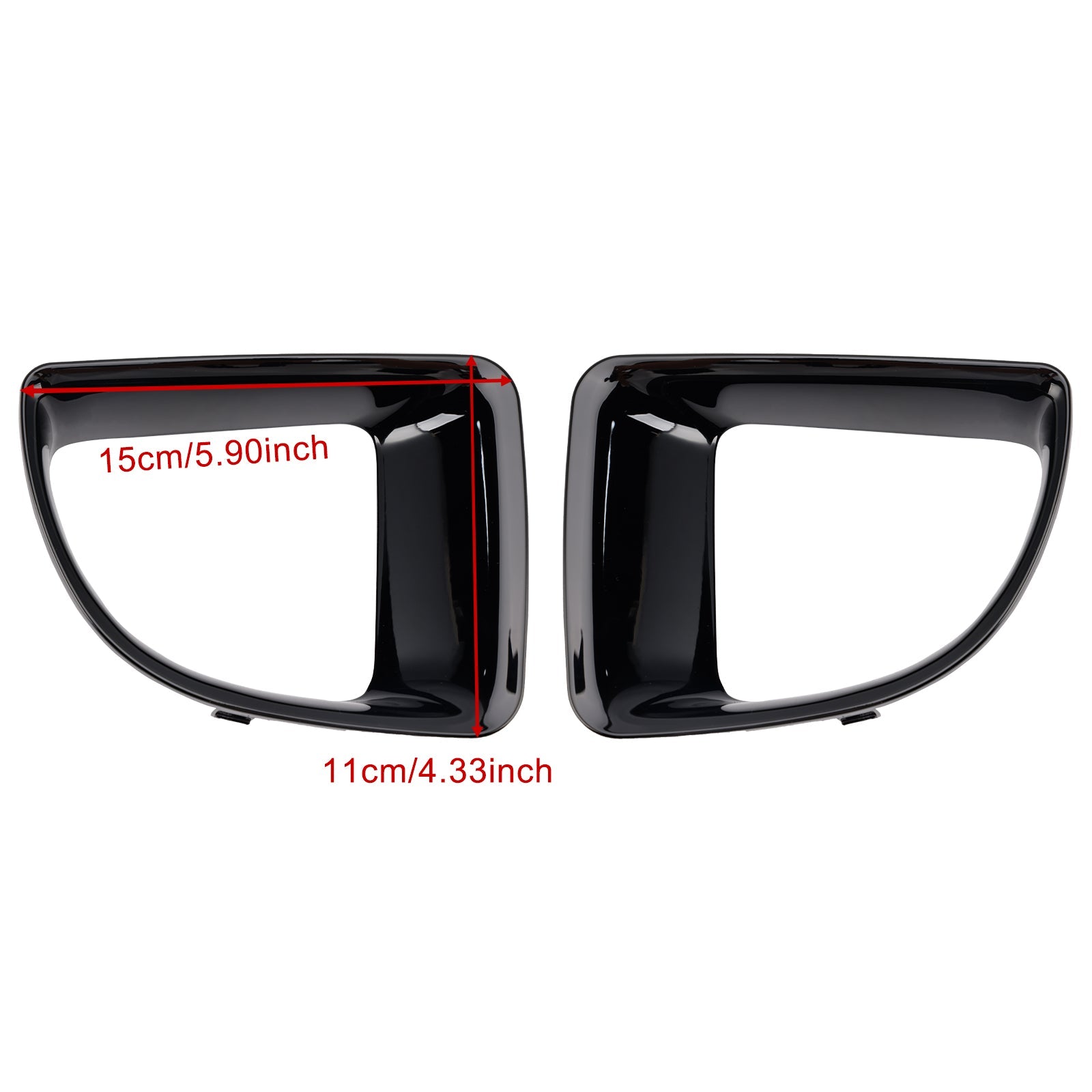 2010-2015 Mini R58 Gloss Black Front Air Duct Frame 51117255117 51117255119