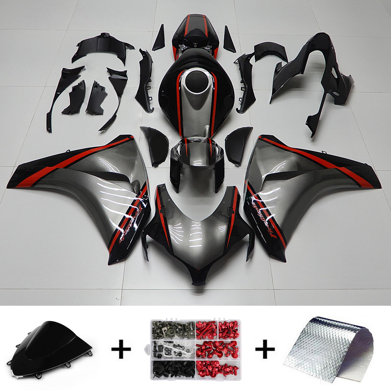 2008-2011 Honda CBR1000RR Injection Fairing Kit Bodywork Plastic ABS#177
