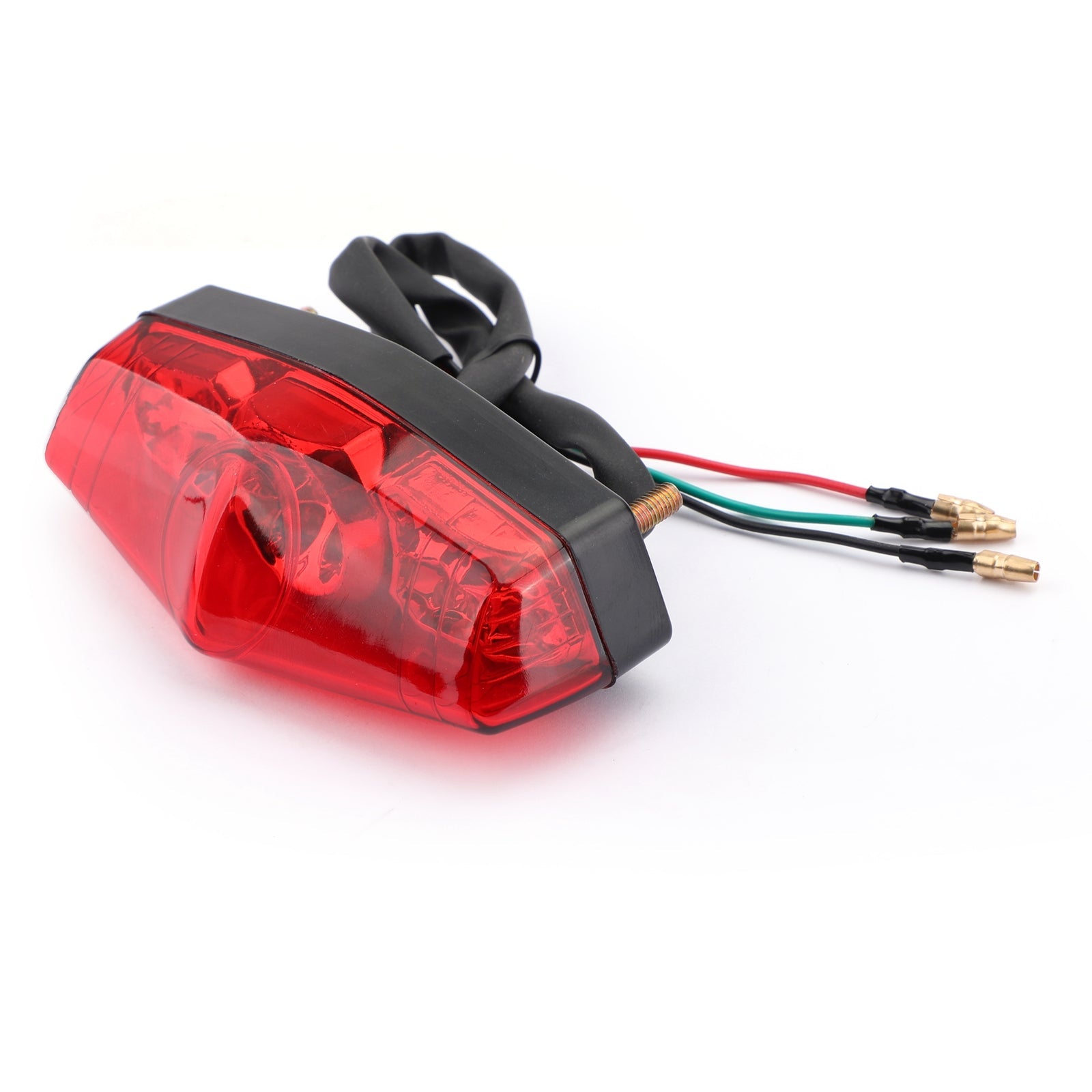 ABS Motorcycle LED Red 12V Brake Stop Running Rear Tail Light Lamp Universal