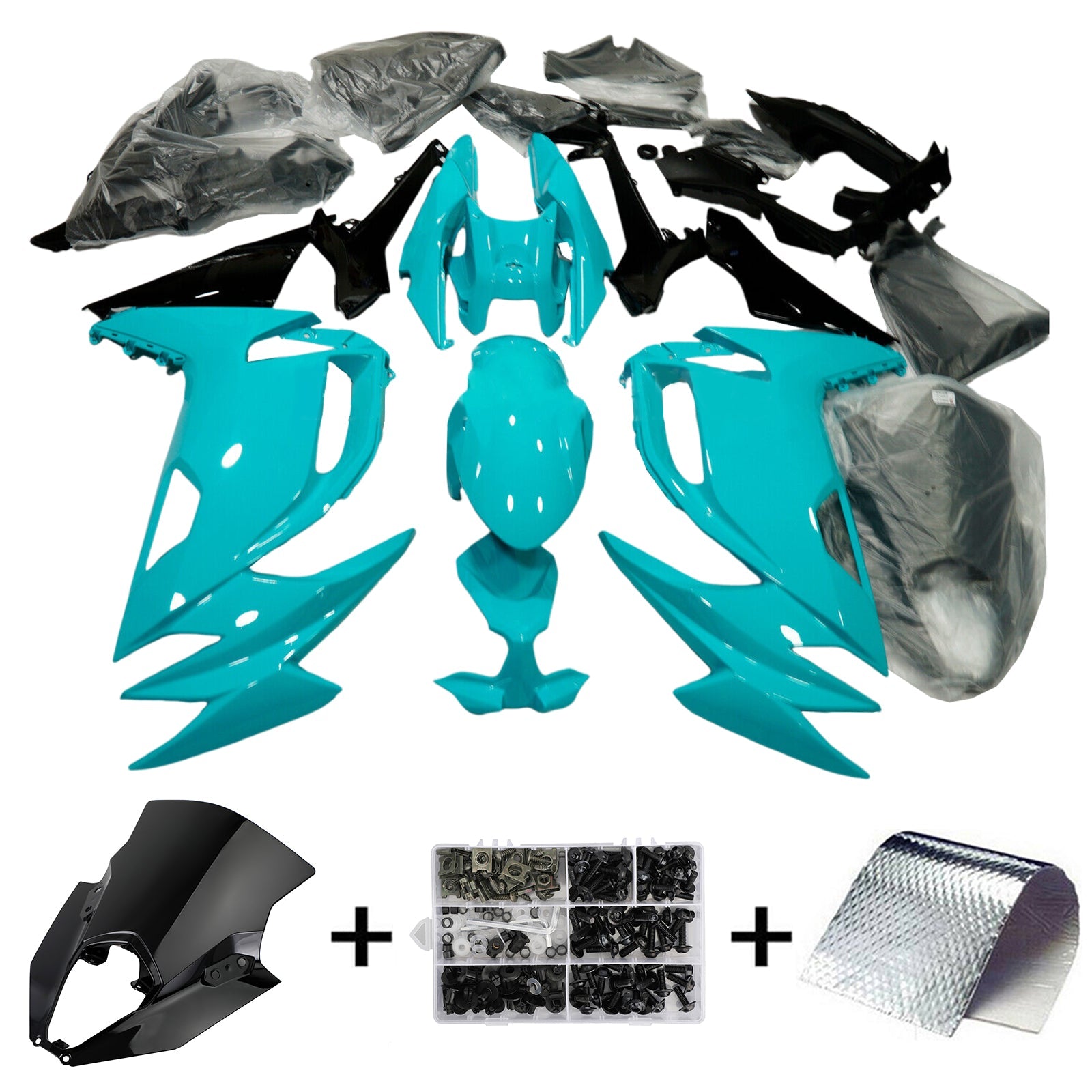 2020-2024 Kawasaki ER-6F Ninja650 Injection Fairing Kit Bodywork ABS #101