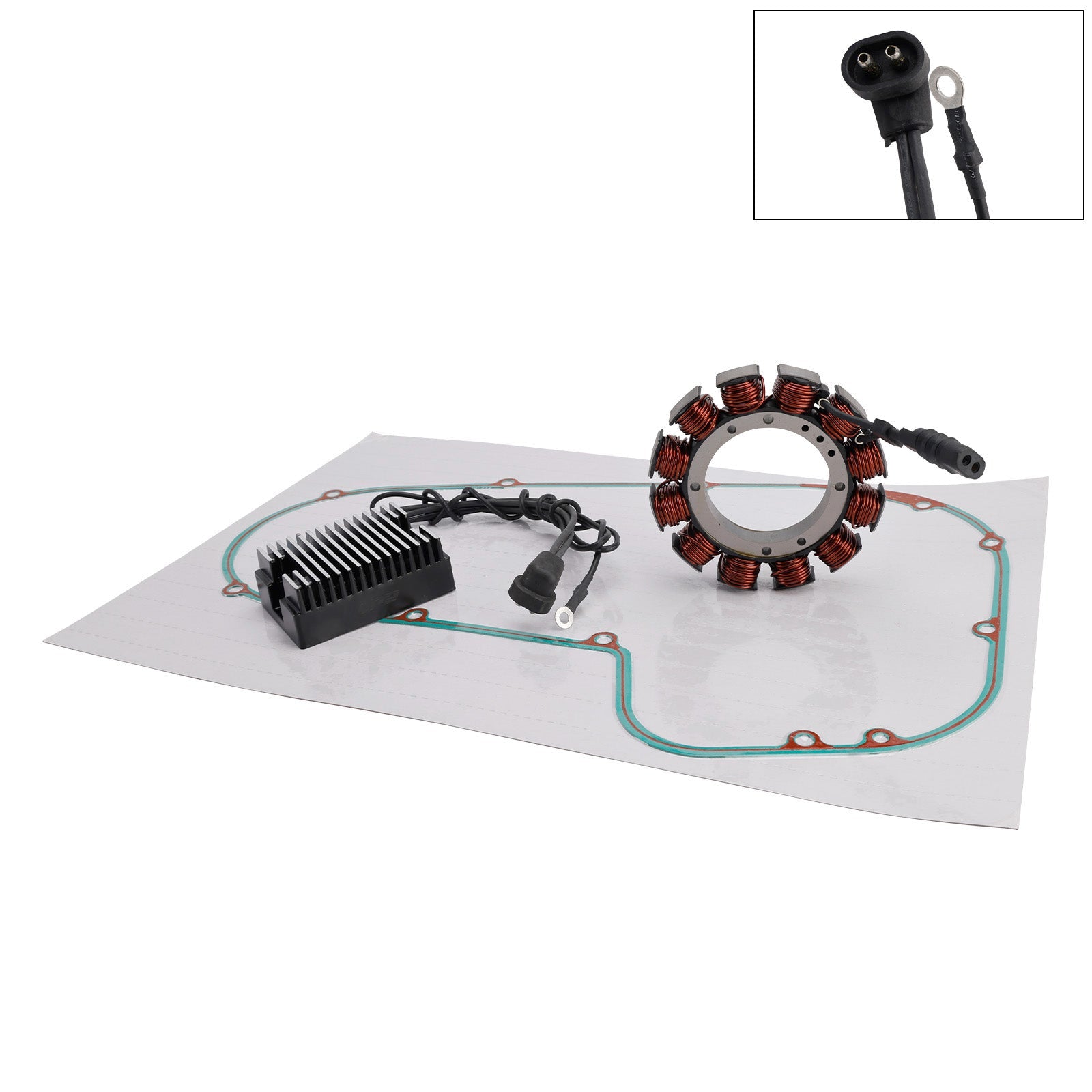 1993 for Super Glide Low Rider 35A Stator Regulator Rectifier Gasket 2997088