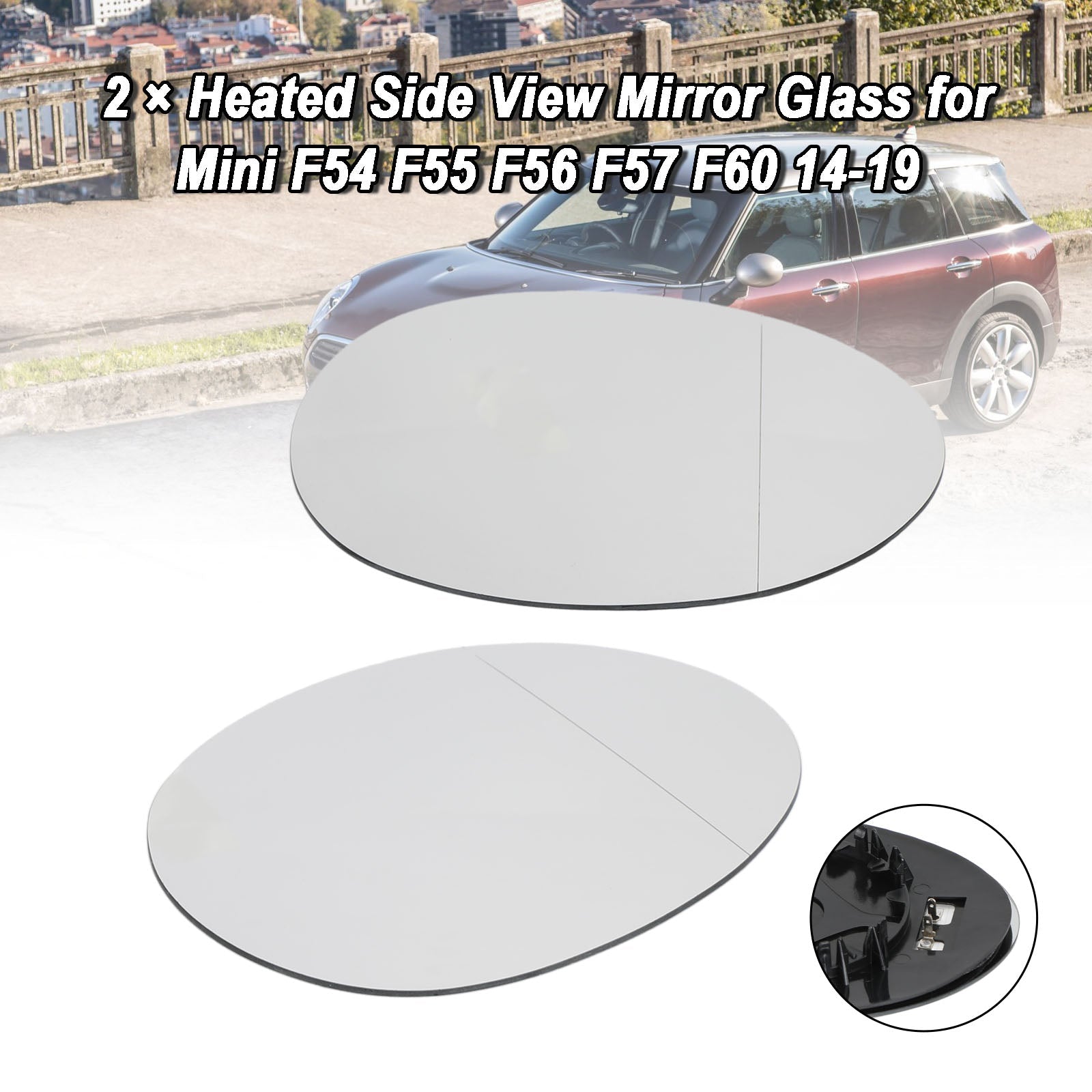 2014-2019 Mini F54 F55 F56 F57 F60 Heated Side View Mirror Glass