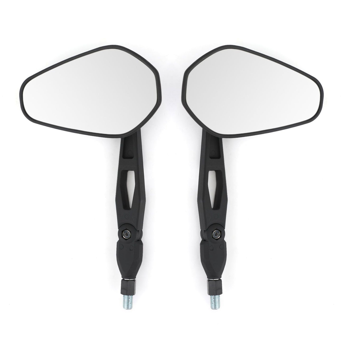 Pair M10 Rear View Mirror UNIVERSAL Nylon Mirrors ForMotorcycle Custom Cruiser Generic