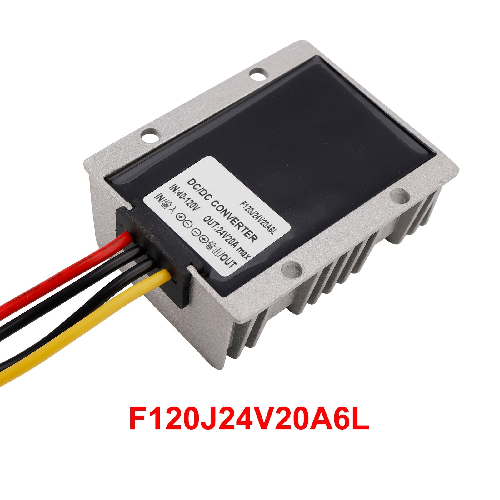 WaterProof 40-120V to 24V 20A 480W Step Down DC/DC Power Converter Regulator