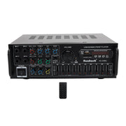 Bluetooth 5.0 HiFi Sunbuck 2000W Stereo Power Amplifier Karaoke FM USB SD AUX