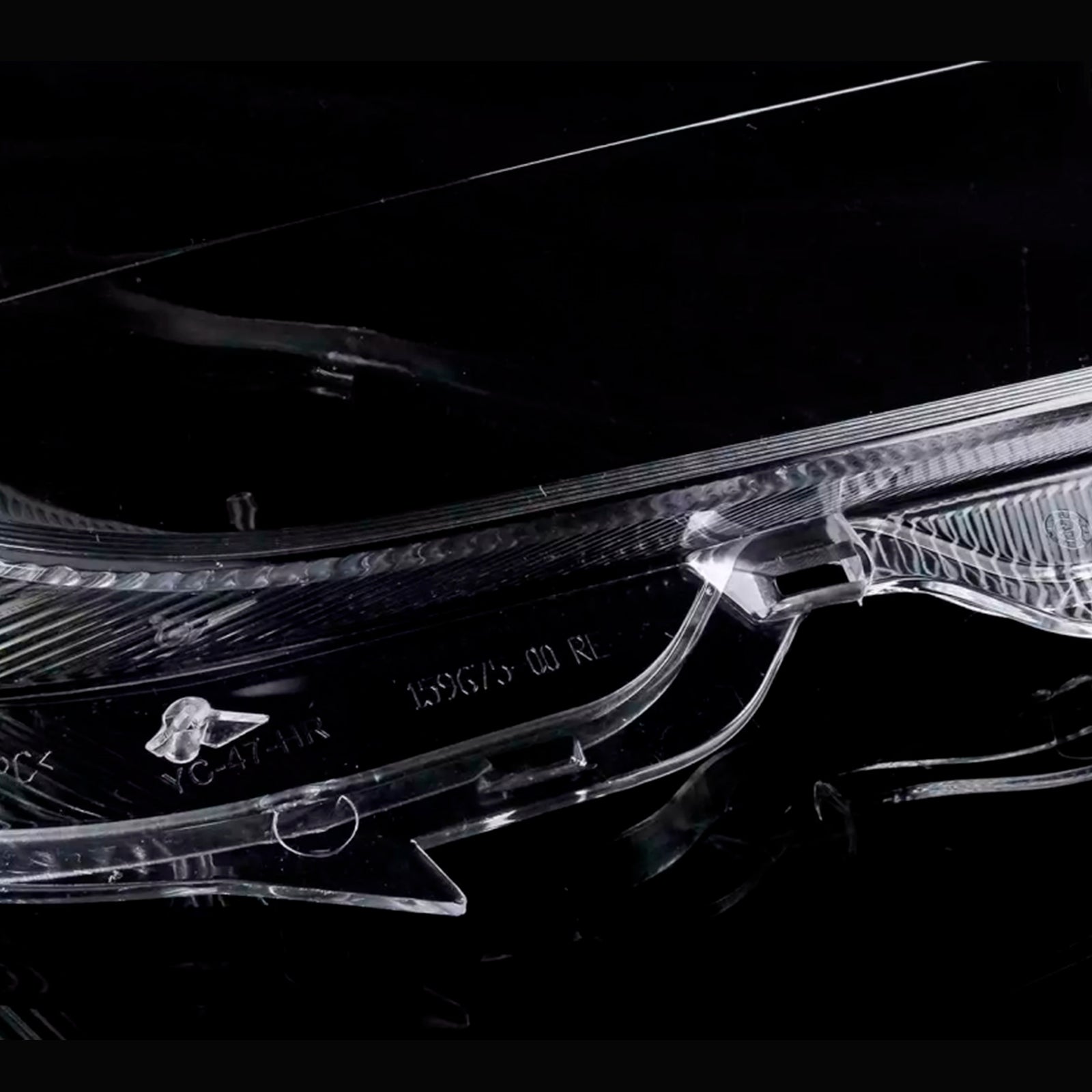 2006-2011 Mercedes W219 CLS350 CLS500 2PCS Front Headlight Glass Clear Cover