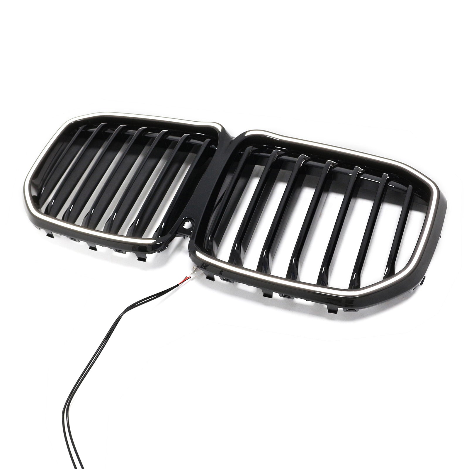 2019-2022 Fit BMW X7 G07 Single Slat Gloss Black Front Kidney Grill Grille