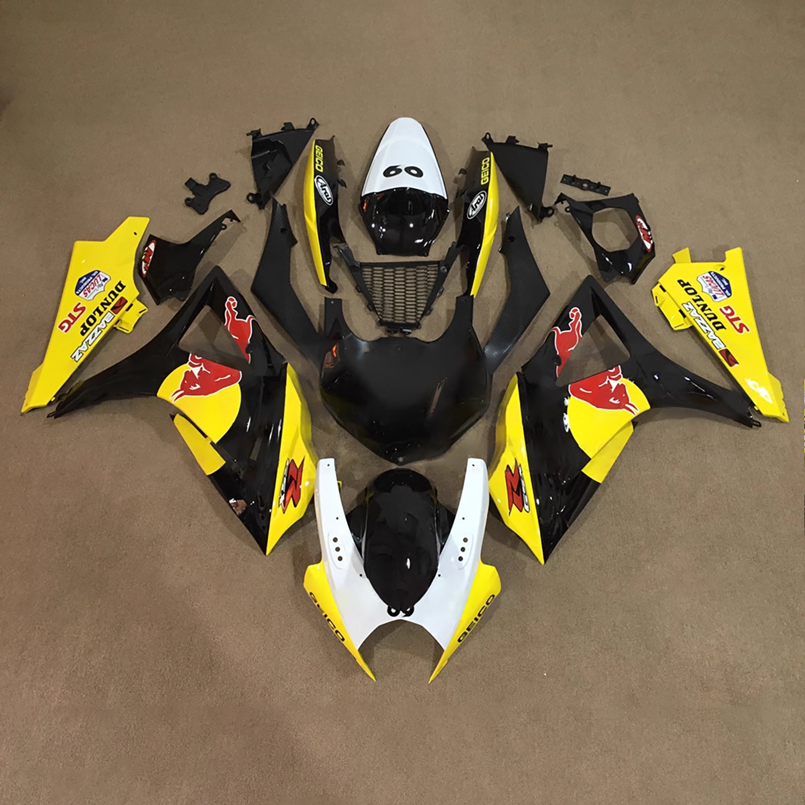 Injection Fairing Kit Bodywork Plastic ABS For Suzuki GSXR1000 2007-2008 K7