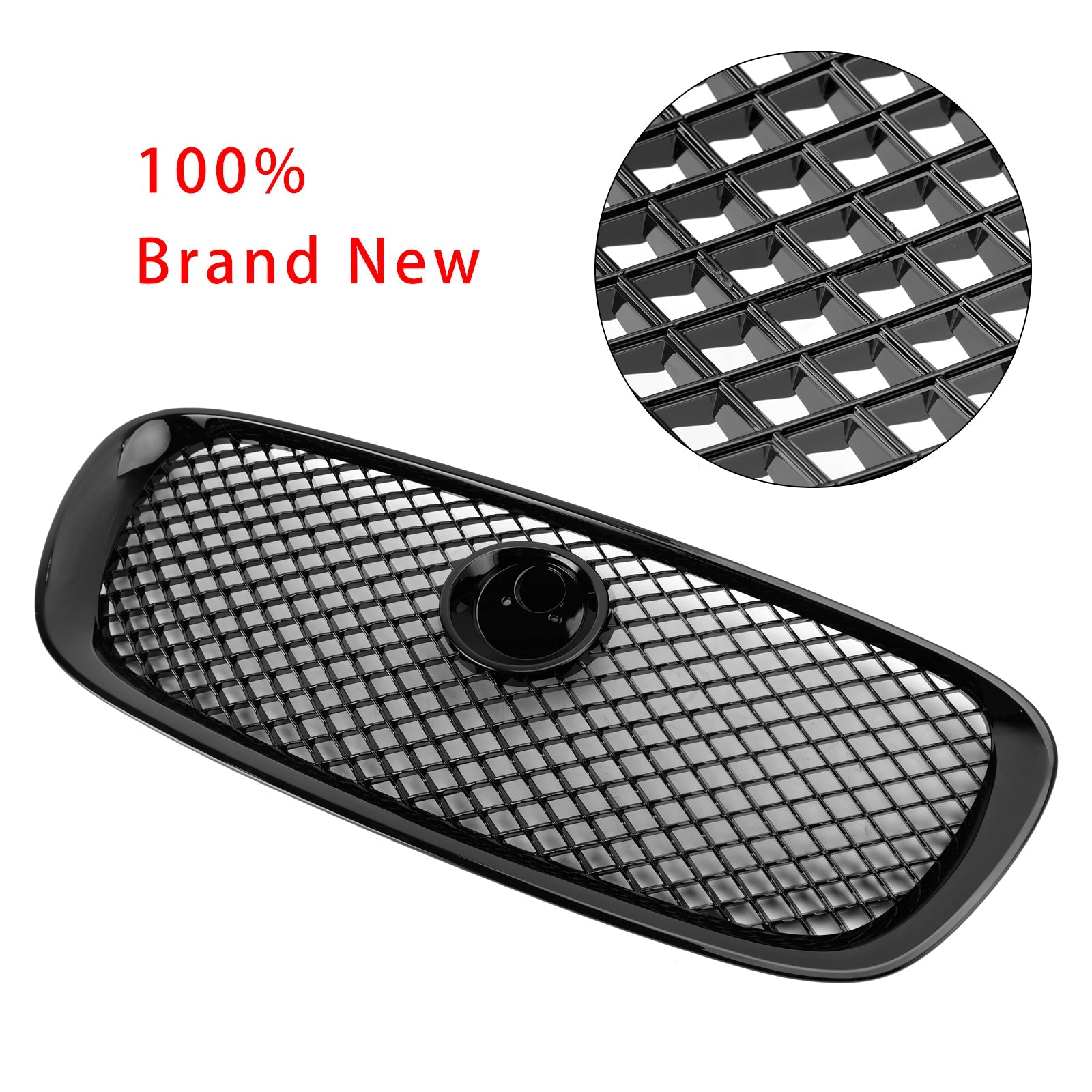 2008 2009 2010 2011 Jaguar XF Pre-Facelift XF-R Style Front Bumper Grill Grille Gloss Black