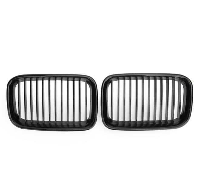 New Glossy Black Kidney Sport Hood Grill Grille For BMW E36 318i 325i 1992-1996