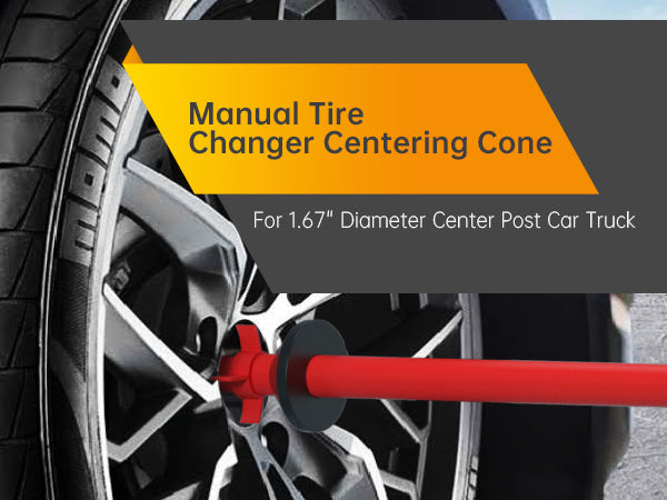Large Manual Tire Changer Centering Cone for 1.67" Diameter Center Post Car
