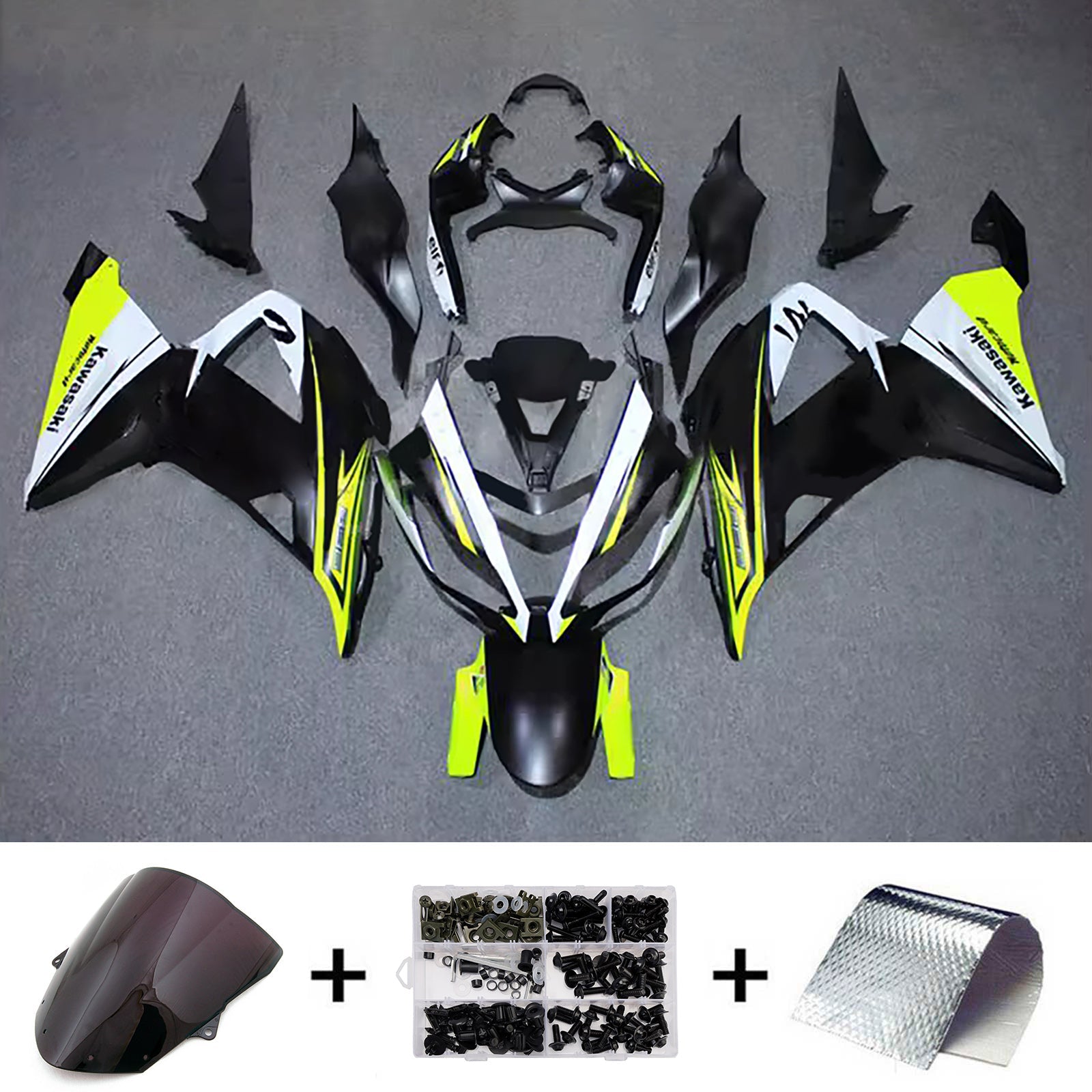 Injection Fairing Kit Bodywork Plastic ABS fit For Kawasaki ZX6R 636 2013-2018