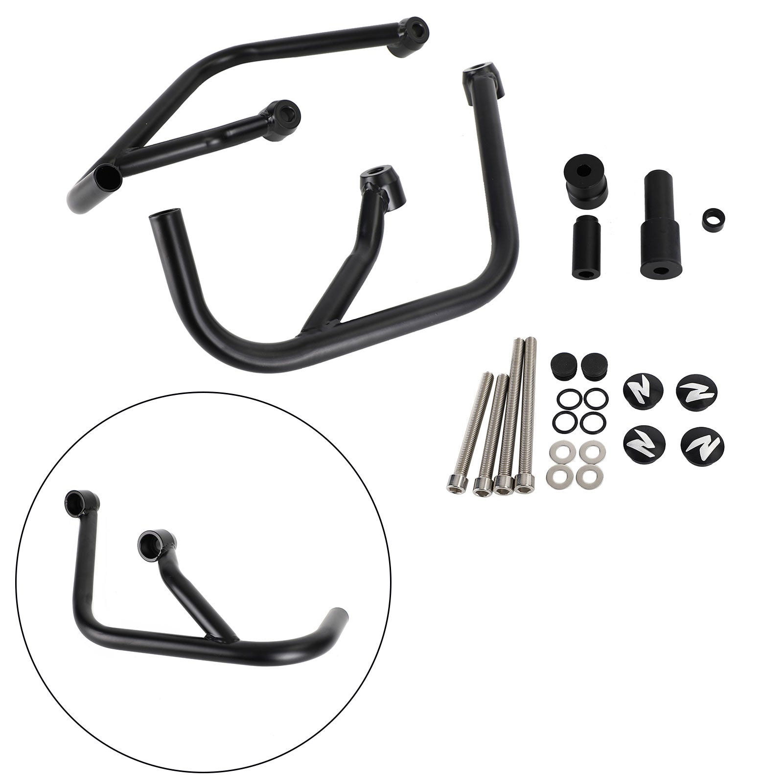 Engine Guards Frame Crash Bars Steel Black Fit For Bmw F900R F900 R 20-21