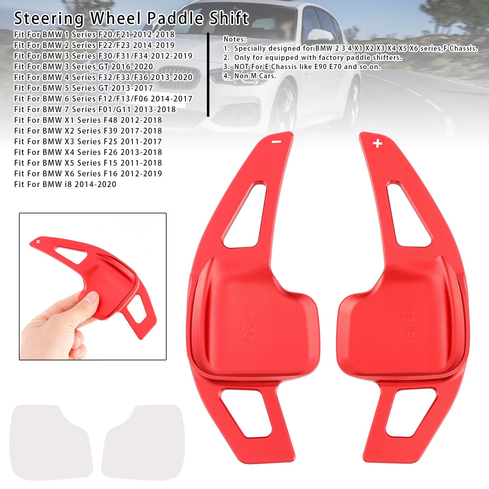 Steering Wheel Paddle Shifter Extensions For BMW F22 F23 X1 X6