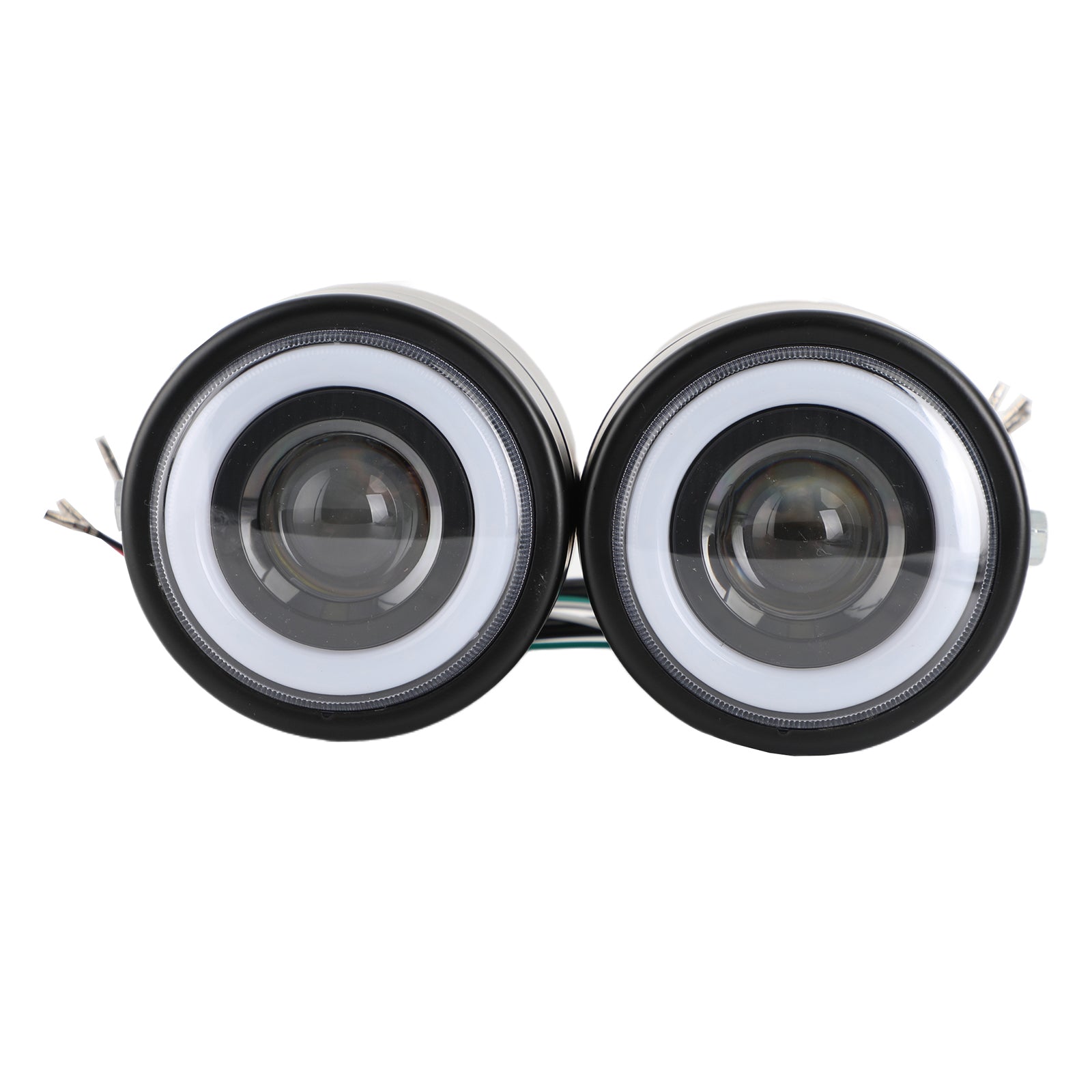 1986-2013 HarleySoftail Black Twin Headlight Motorcycle Double Dual Lamp Street Fighter Universal Generic