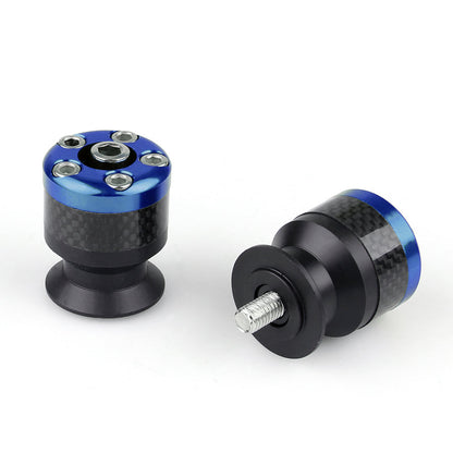 Universal Motorcycle CNC Carbon Fiber 8mm Swingarm Sliders Spools Generic