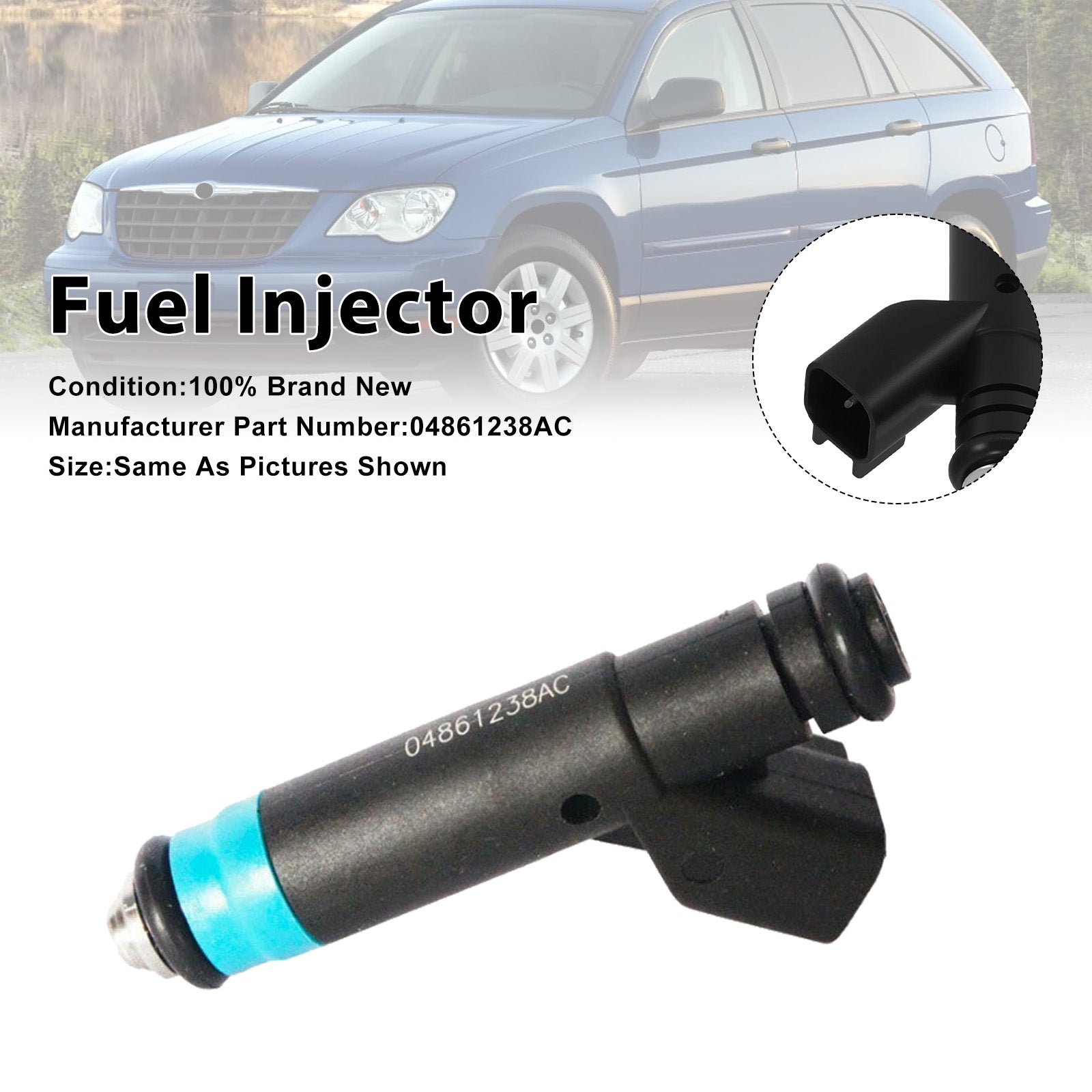 1Pcs Fuel Injector For Chrysler 05-08 For Dodge 3.8L V6 04861238AC