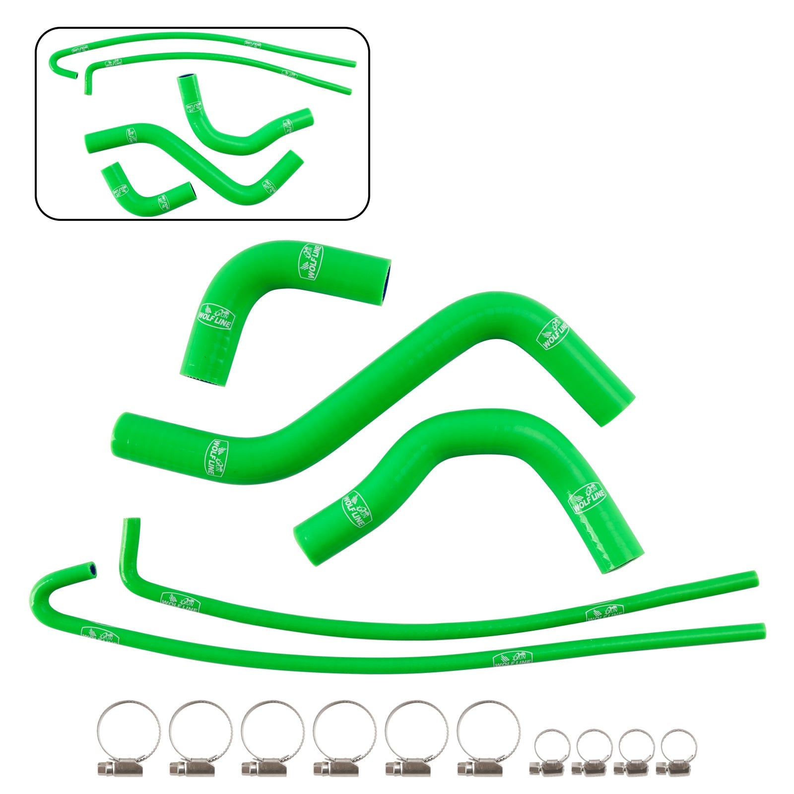 2017-2026 Kawasaki Z900 Silicone Radiator coolant Hose kit